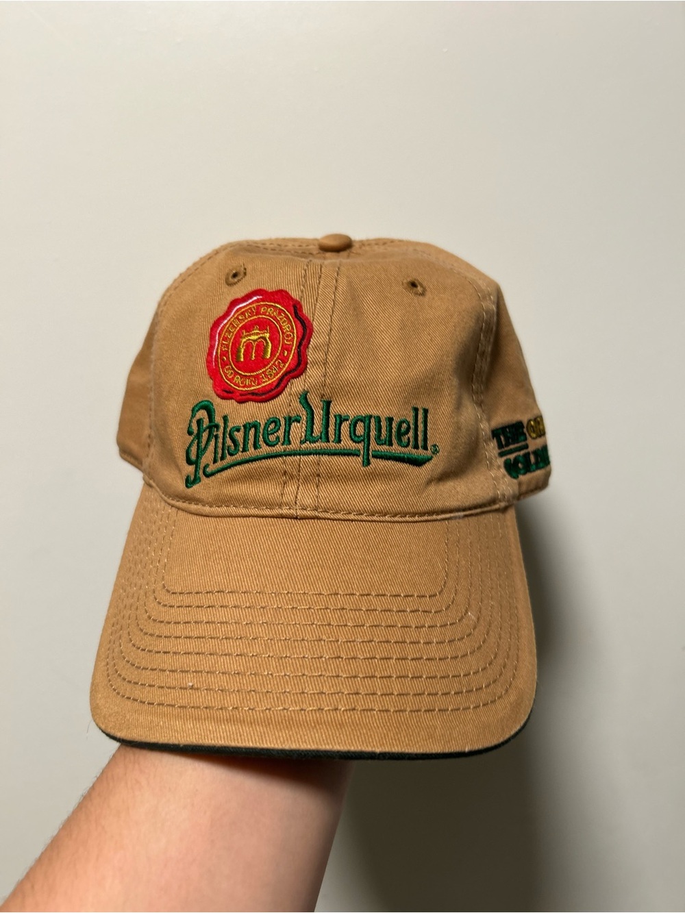 Vintage Pilsner Urquell Beer Promotional Dad Hat